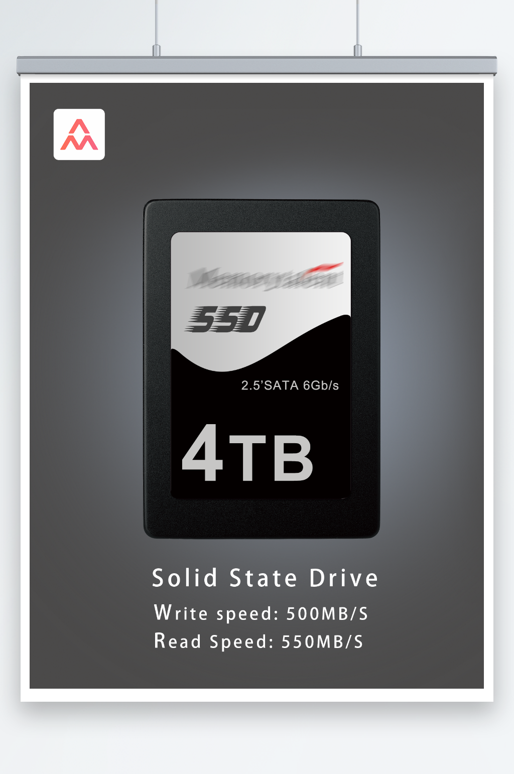 SSD电子产品海报素材