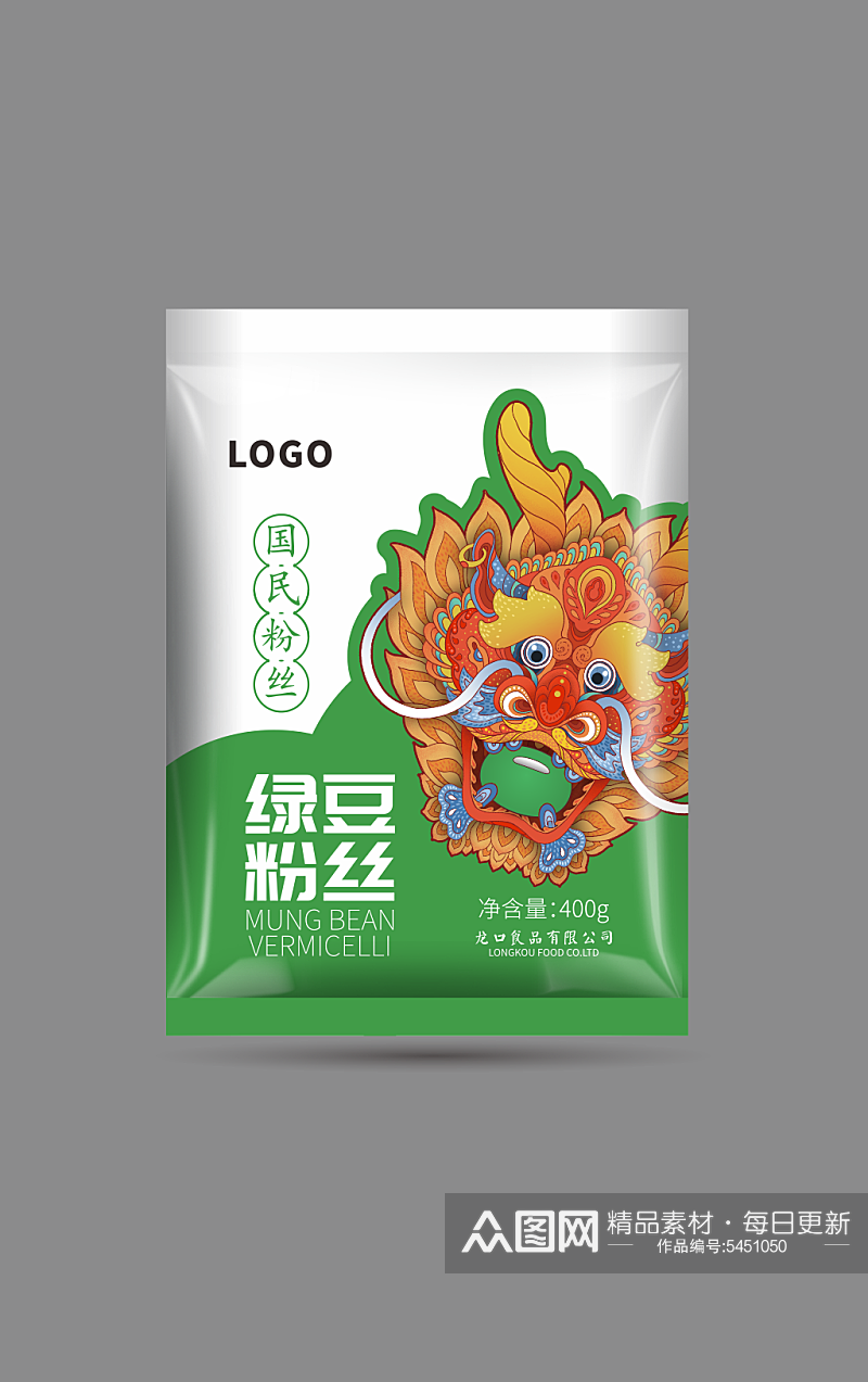 粉丝包装B绿豆粉丝素材