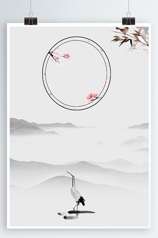 新中式中国风禅意水墨画图片-新中式中国风禅意水墨画素材下载-众图网