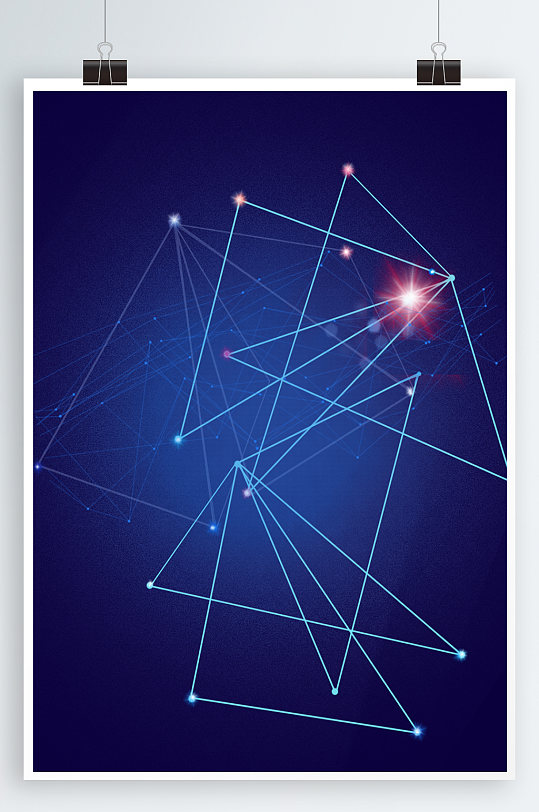 企业背景5G大气展板-众图网