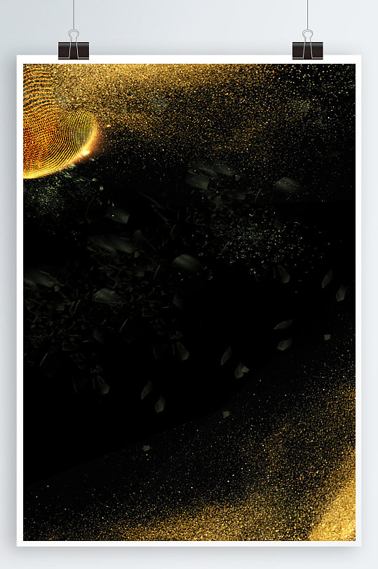 简约金箔背景黑色金箔背景