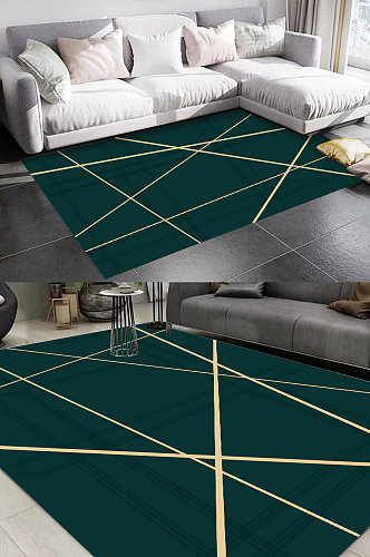绿色金箔地毯客厅地毯