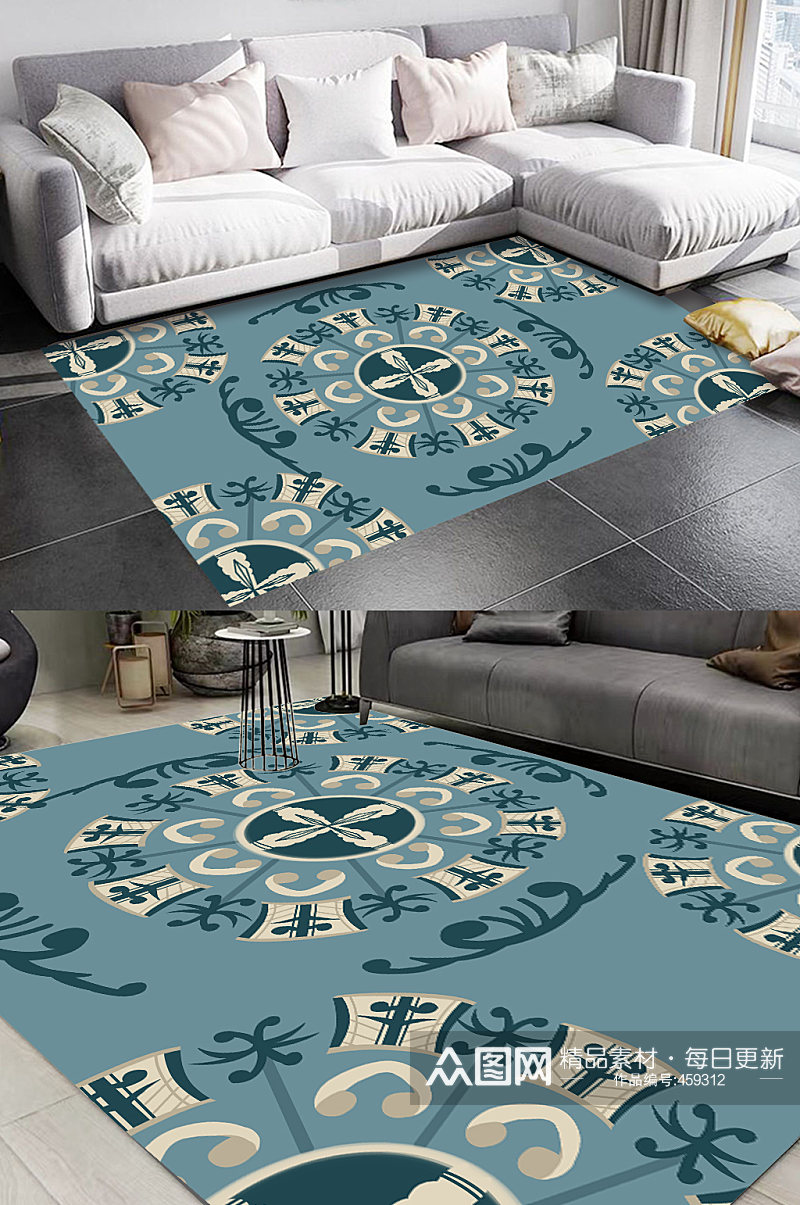 地毯图案几何图形花纹素材