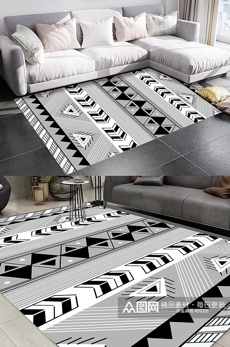 地毯图案设计高级灰地毯素材