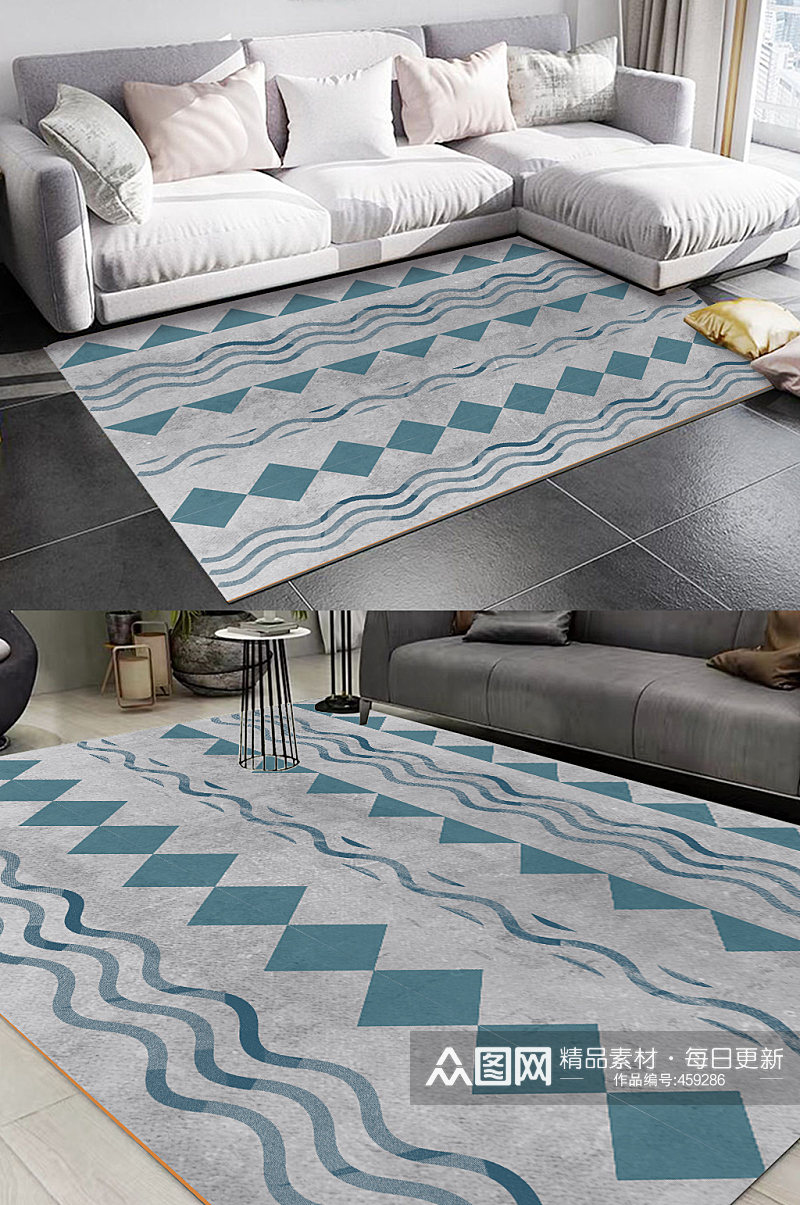 家装地毯几何图案素材