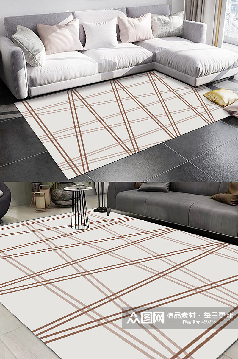 几何地毯北欧地毯图案素材