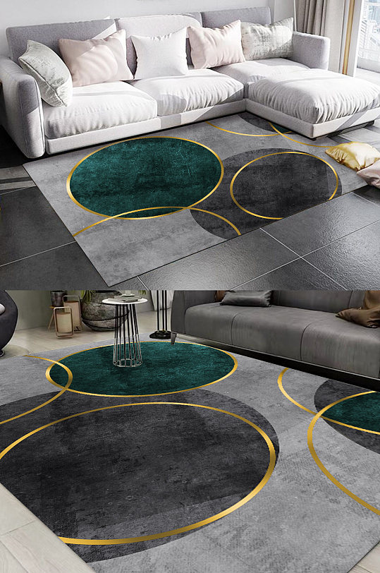 圆形花纹地毯欧式地毯图案