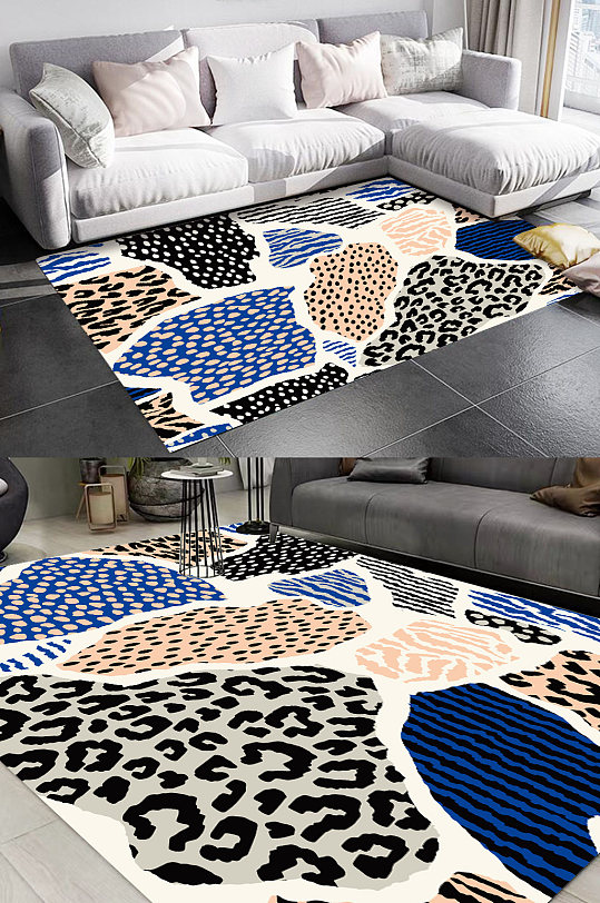 民族风花纹地毯图案-众图网