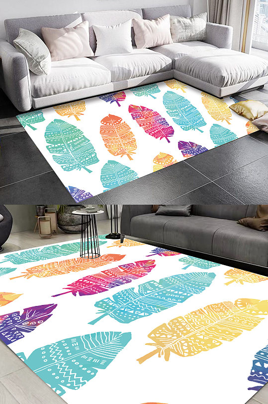 简约地毯图案民族风花纹-众图网