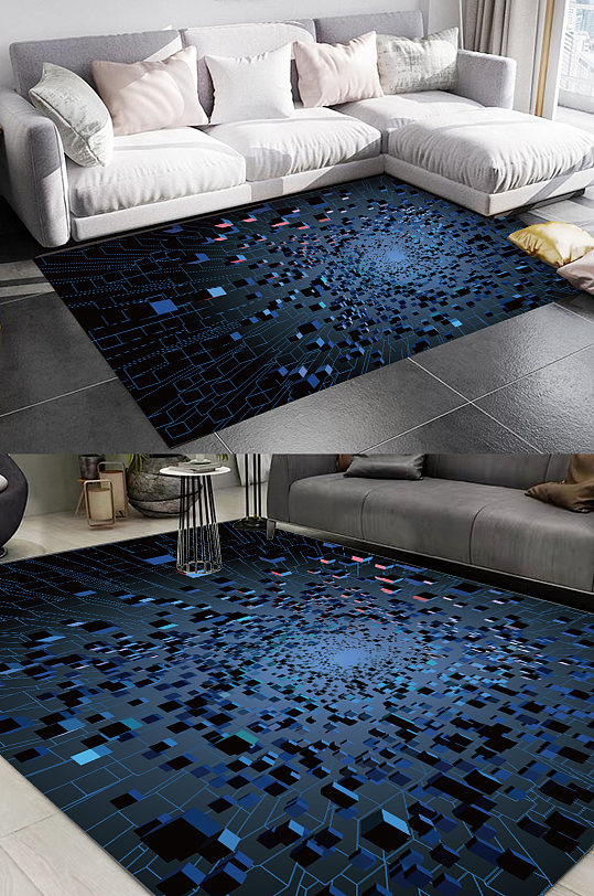 简约地毯图案民族风花纹-众图网