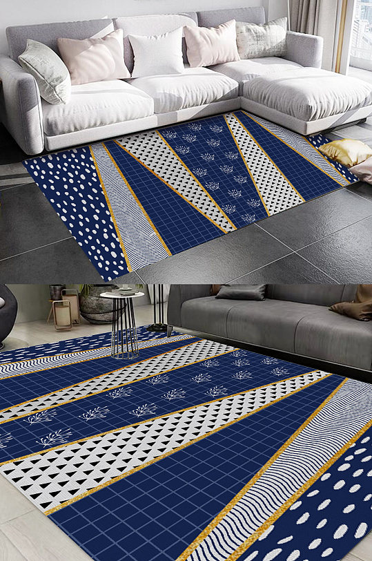 几何地毯图案简约地毯图案-众图网