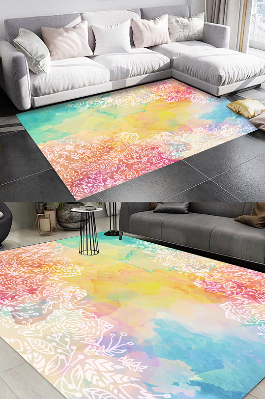 现代地毯图案传统地毯图案-众图网