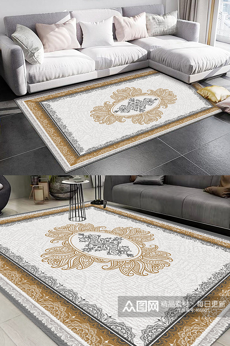传统地毯图案古典中式地毯素材