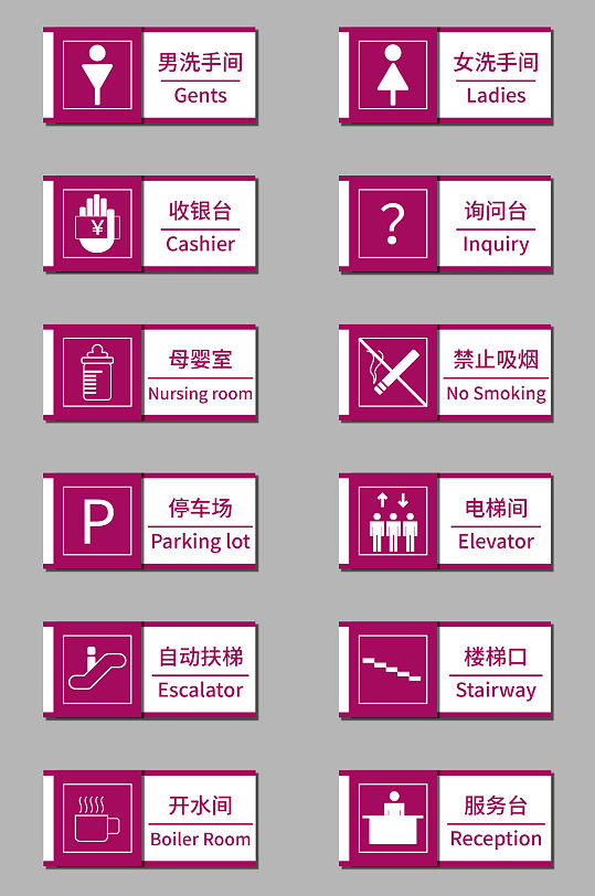 超市商场导视标示牌