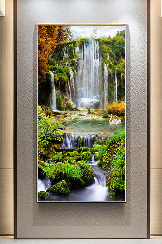 创意玄关画生财有道-众图网