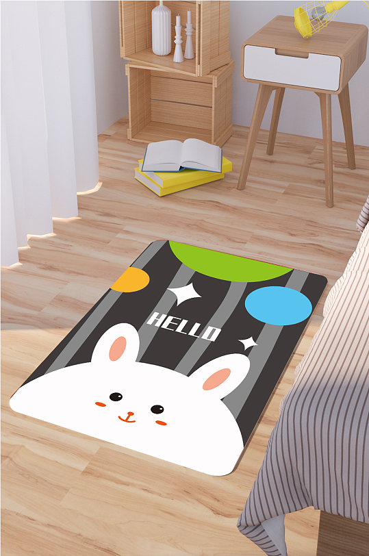 家居地毯条纹地毯-众图网