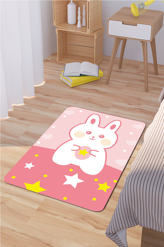 北欧风格地毯卧室地毯-众图网