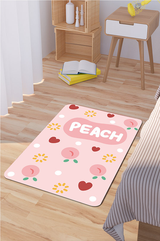 地毯地垫卡通水果图案