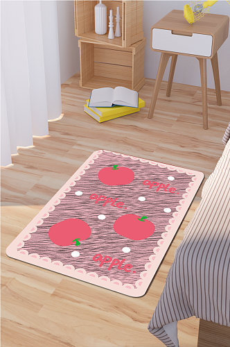 卡通水果图案地毯客厅地毯