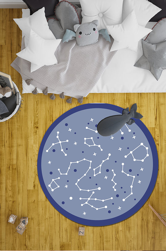 星空地毯客厅地毯-众图网