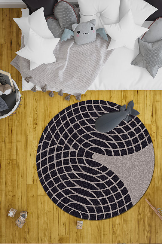 圆形地毯网红地毯-众图网