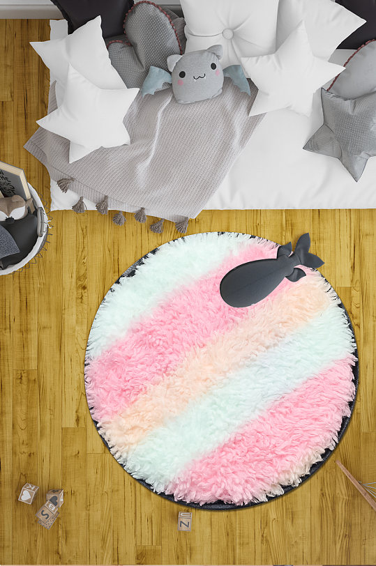 时尚客厅地毯轻奢地毯-众图网