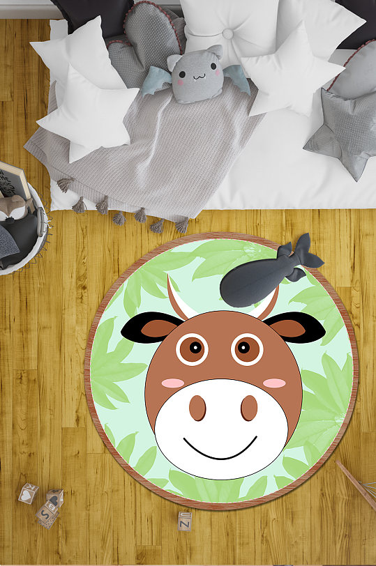 时尚客厅地毯卡通地毯-众图网