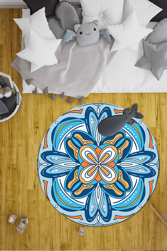 时尚客厅地毯条纹地毯-众图网