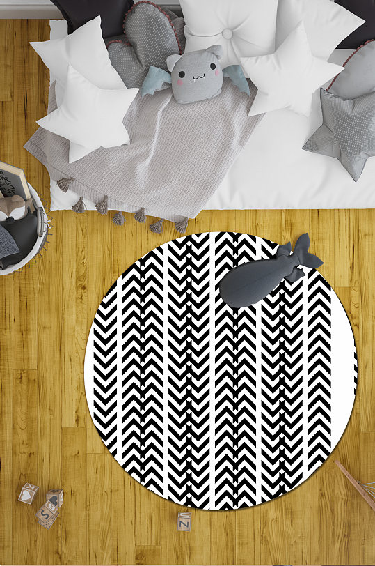 北欧风格地毯地毯图片-众图网