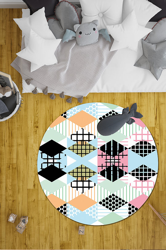 北欧风格地毯网红地毯-众图网