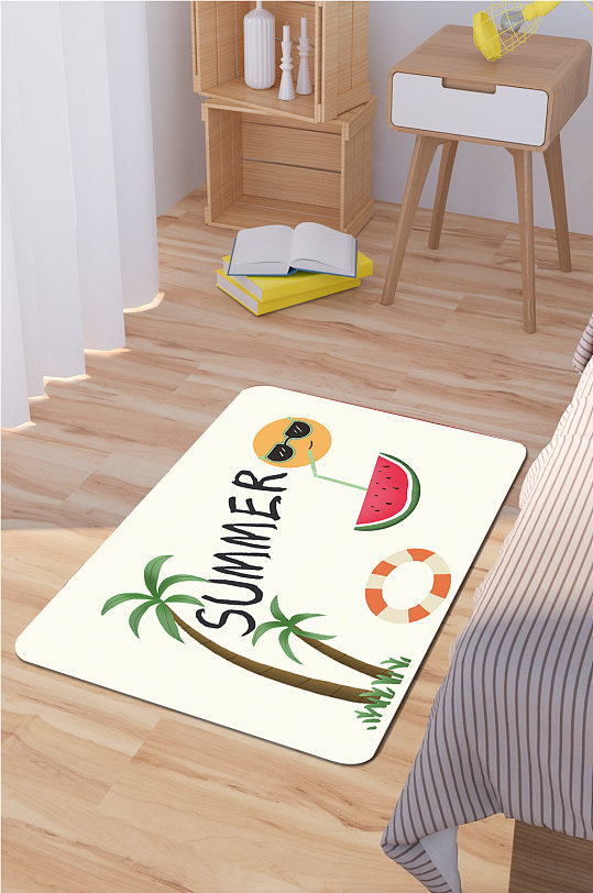 床边地毯时尚地毯-众图网