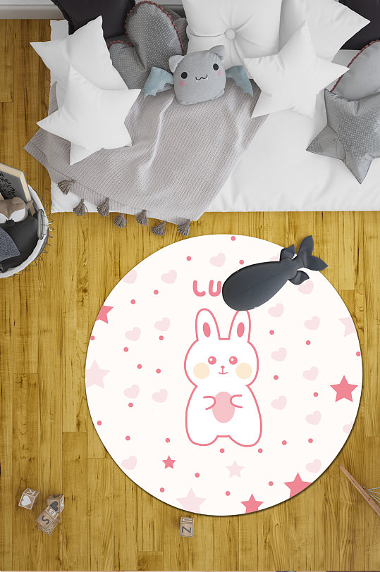 客厅地毯卧室地毯-众图网