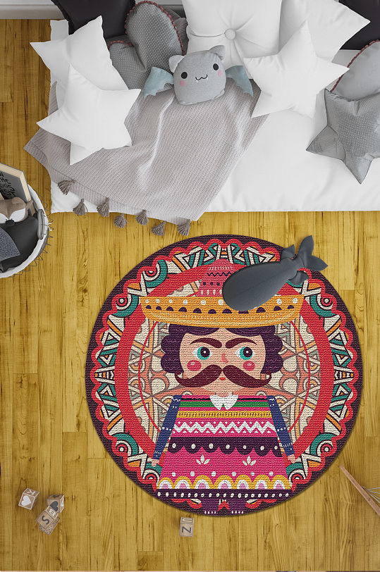 客厅地毯民族风地毯-众图网