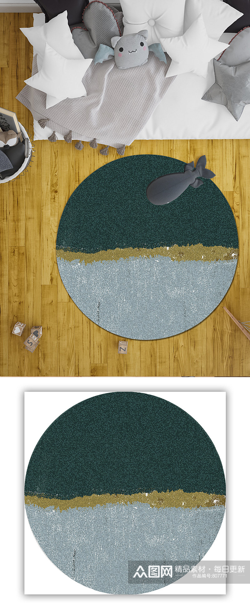 圆形地毯地毯设计素材