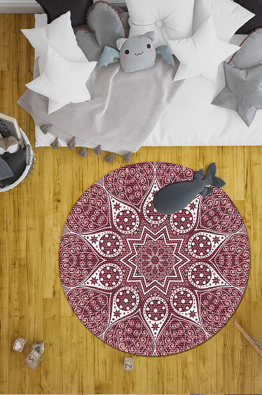 卧室地毯中式地毯-众图网