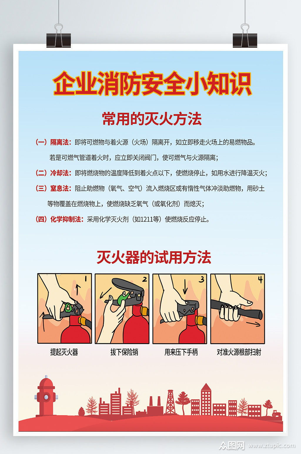 消防安全知识宣传海报