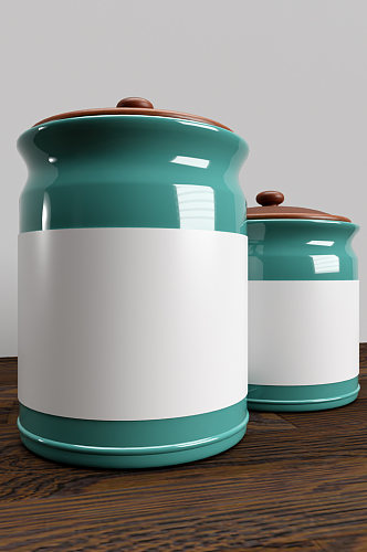 茶叶罐样机瓷罐 罐子样机