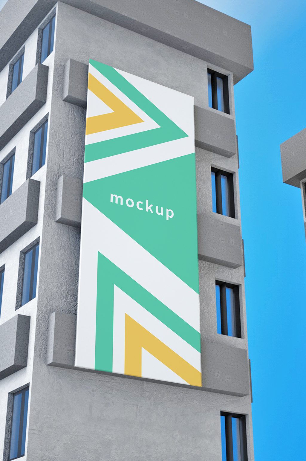 广告位样机写字楼大厦广告牌素材