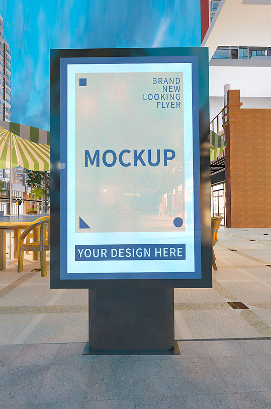 a字广告牌街道广告牌-众图网