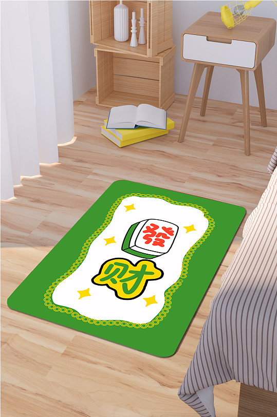 卧式地垫客厅地毯-众图网