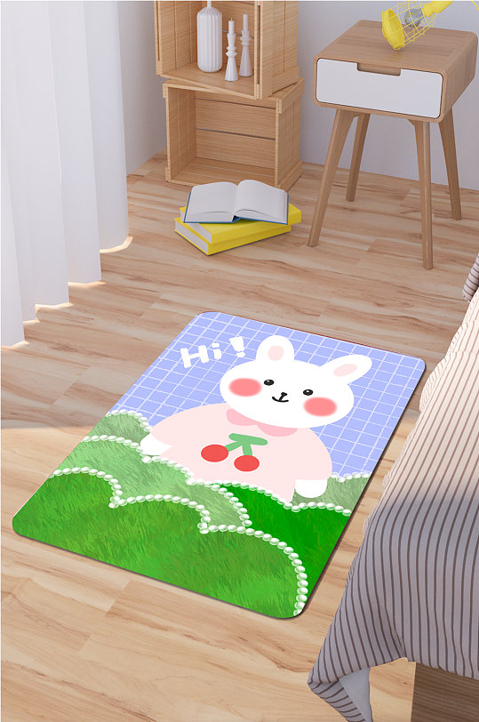 卧式地垫卧室地毯-众图网