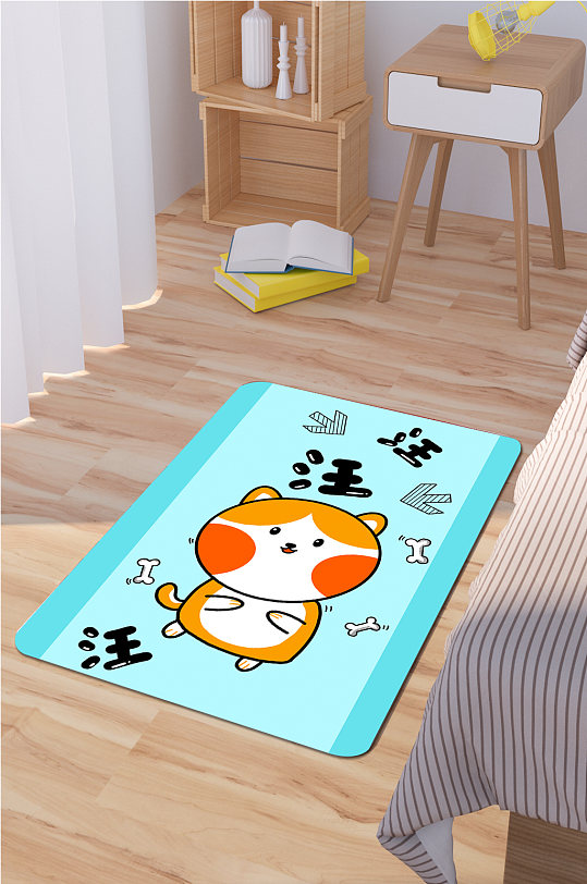 卧室地毯现代地毯-众图网