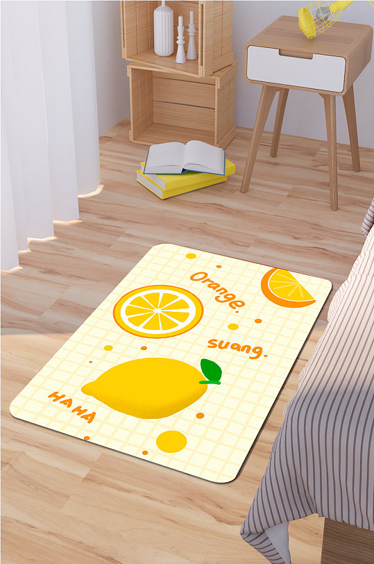 卧室地毯地毯设计-众图网