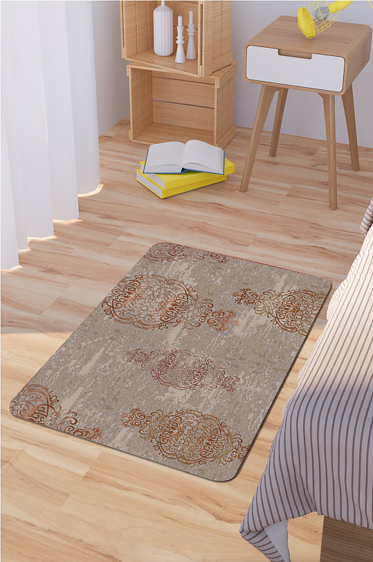 卧室地毯北欧风地毯-众图网