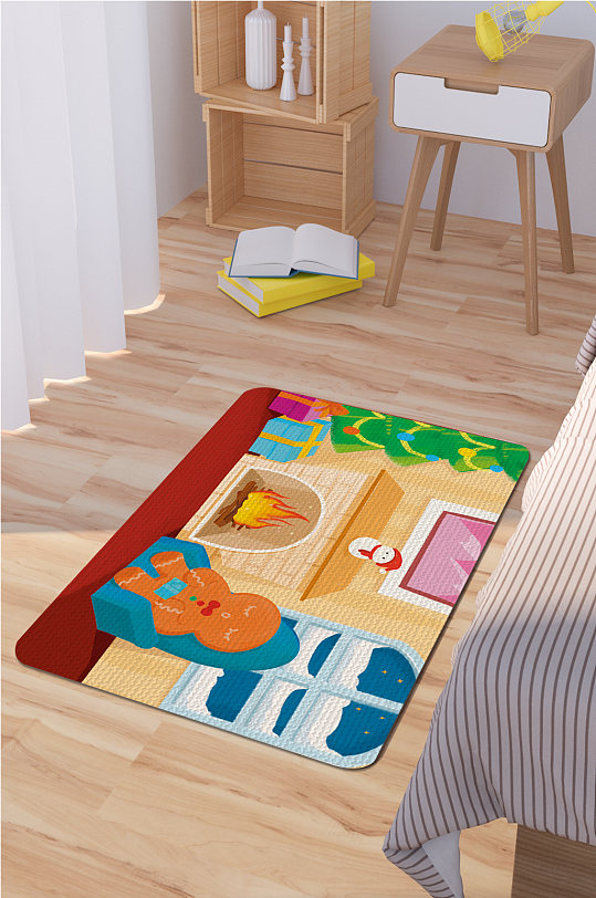 卧室地毯卡通地毯-众图网