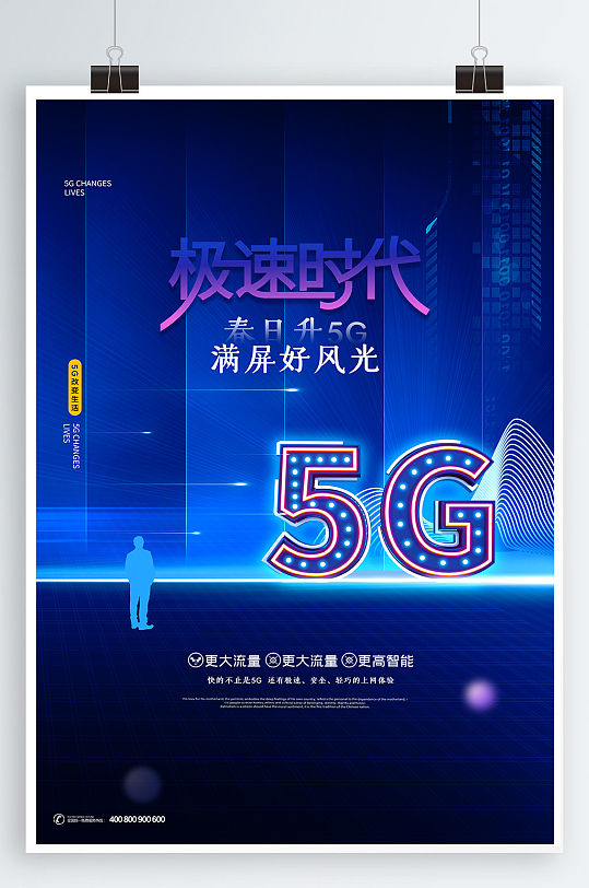5G海报5G极速时代