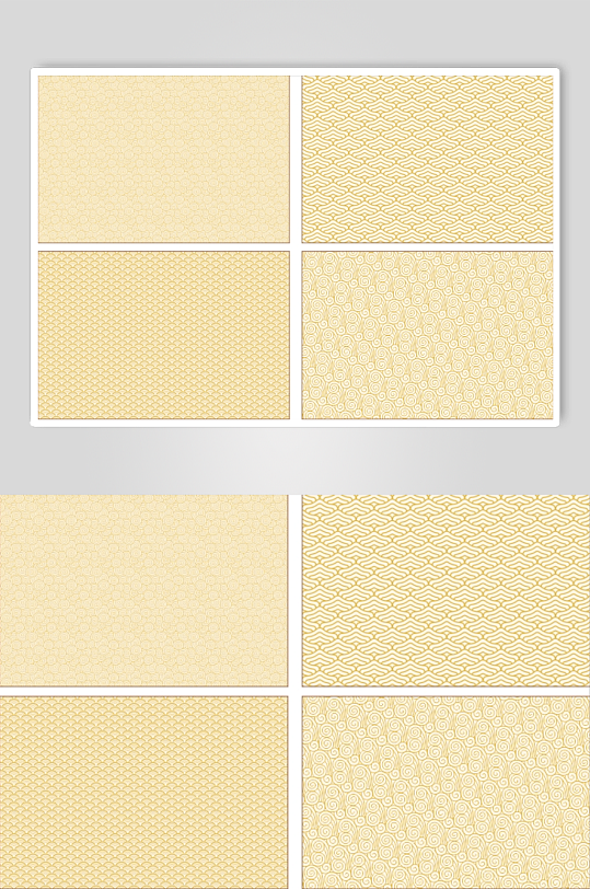 淡黄色中式花纹背景-众图网