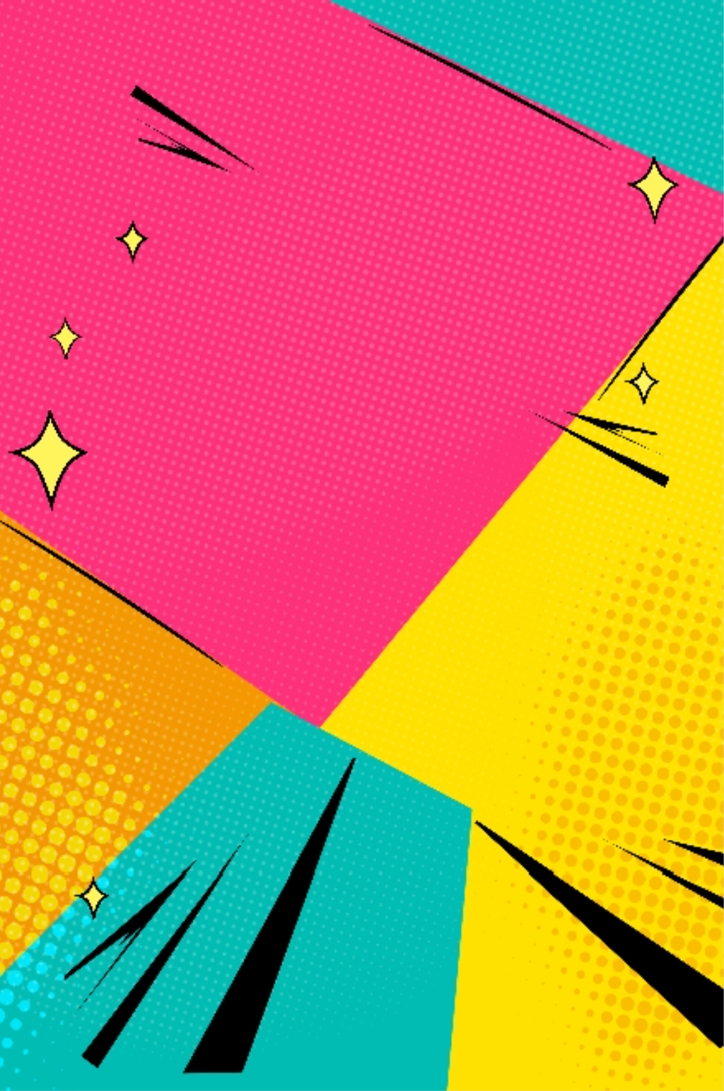 波普漫画风撞色背景图素材