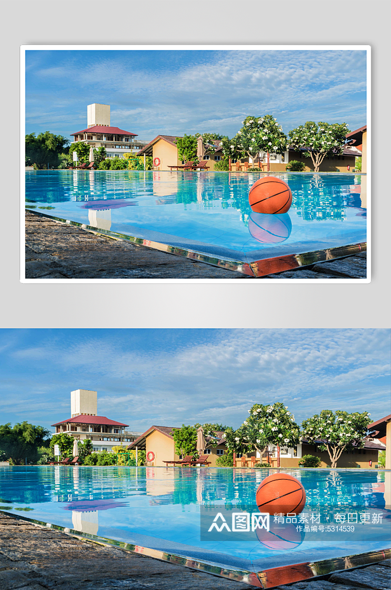 酒店度假村游泳池图片素材