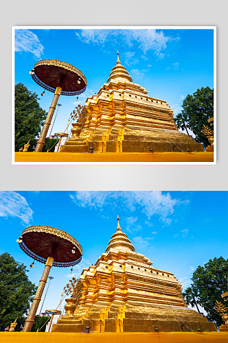 世中通位于泰国清迈省的佛教寺庙图片